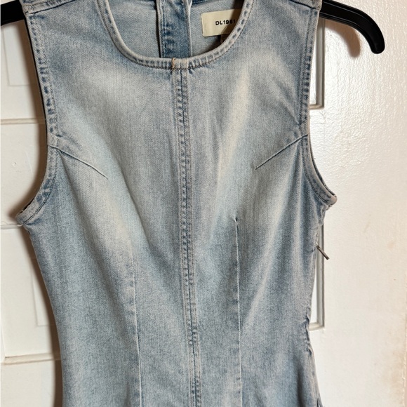 DL1961 Light Blue Denim Midi Dress - Picture 2 of 4